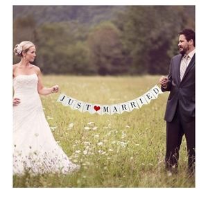 Wedding banner: JUST MARRIED NWT